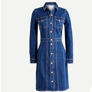 J. Crew Button Down Denim Dress NWT
